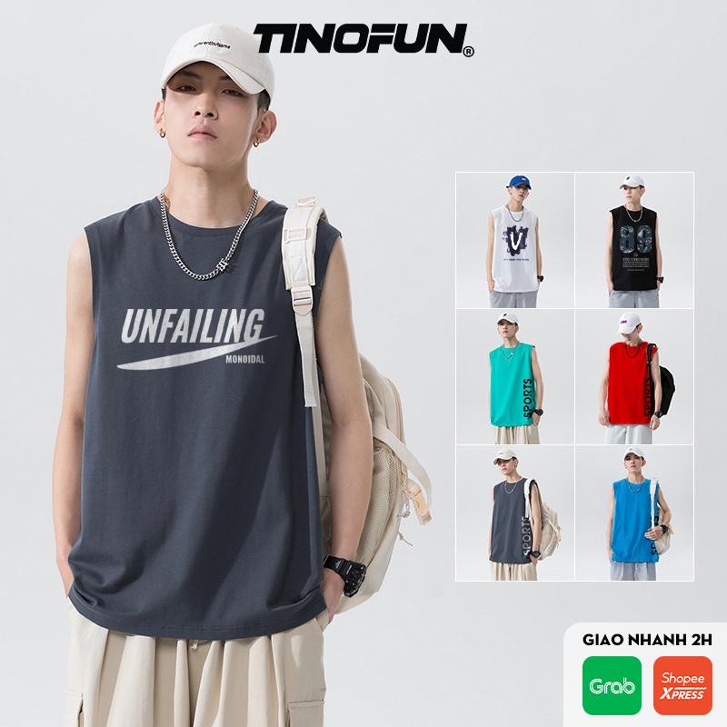Áo ba lỗ nam nữ Unisex TINOFUN Áo thun nam 3 lỗ KCE chất vải thun co giãn đẹp 10 màu