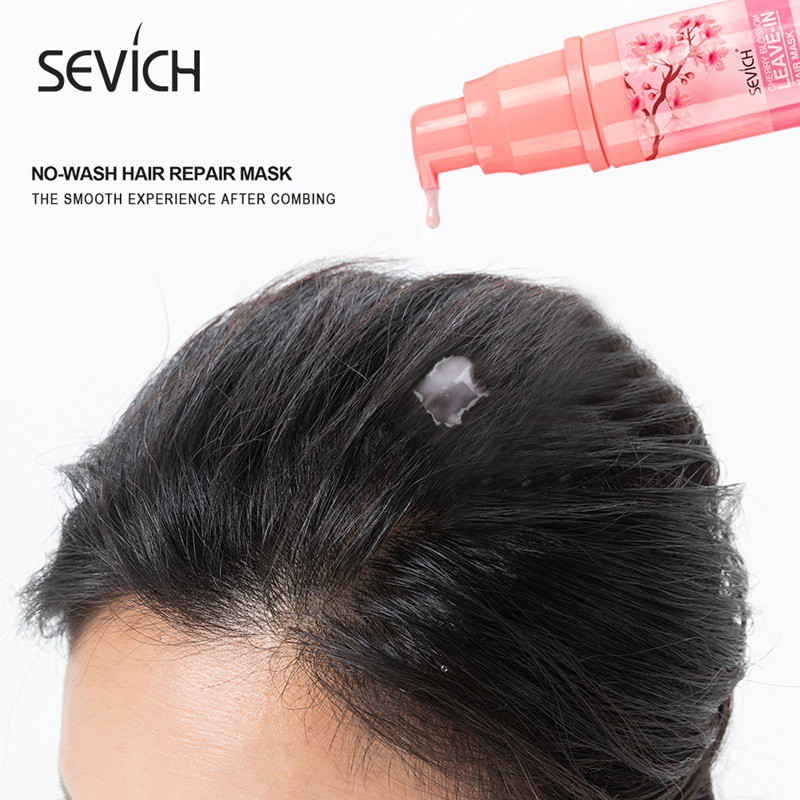 Mặt Nạ Tóc Sevich Chiết Xuất Hoa Anh Đào Nuôi Dưỡng Tóc Không Cần Làm Sạch 30ml