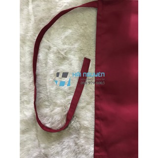 Tạp dề trơn cao cấp màu đỏ đô