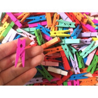 Combo 300-500 kẹp gỗ 3,5cm treo ảnh