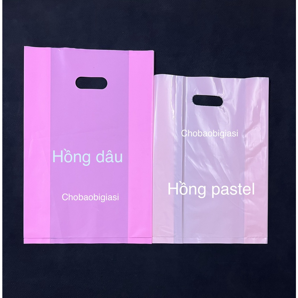 {Giá sỉ 10kg/size} Túi PE xoài bóng dẻo dai màu Hồng dâu/pastel/đào/sen - đủ size, hàng chất lượng loại 1 (SP y hình)