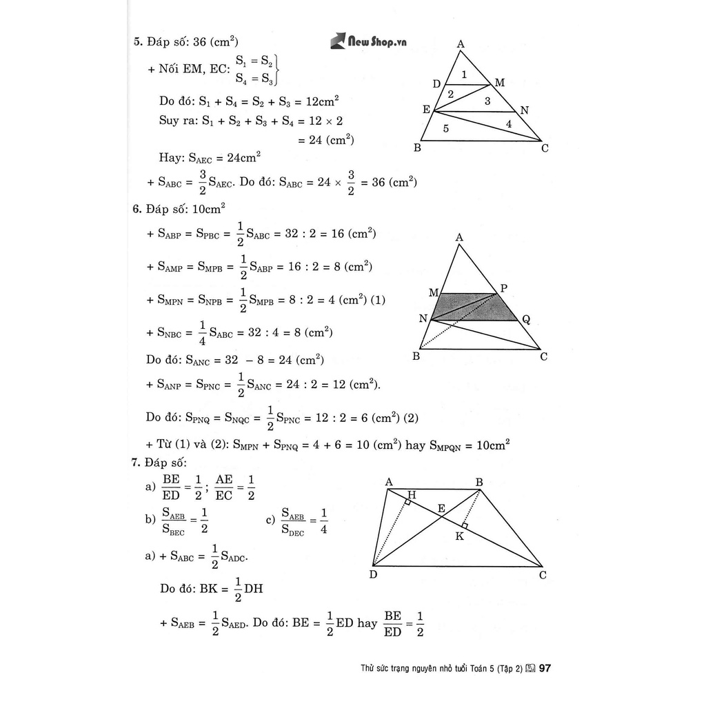 Sách Tham Khảo - Thử Sức Trạng Nguyên Nhỏ Tuổi Môn Toán Lớp 5 Tập Hai
