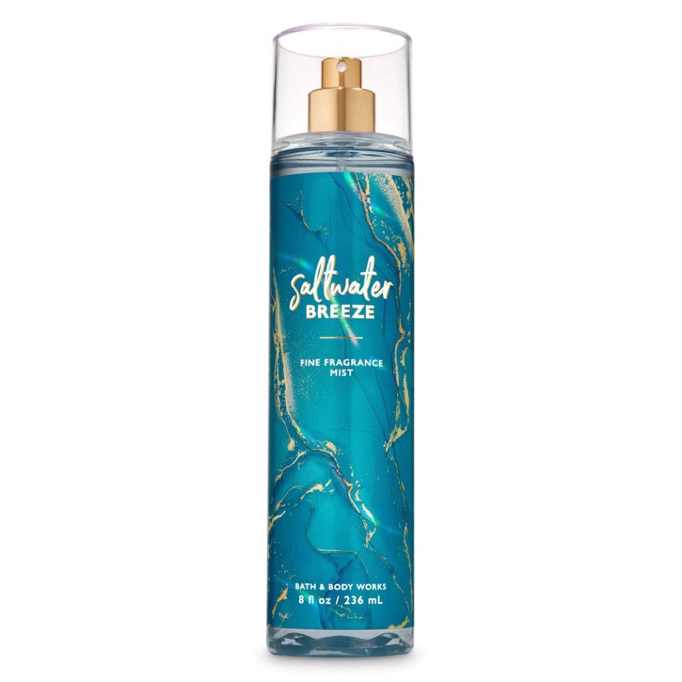 |NEW| Xịt thơm toàn thân bodymist Bath & Body Works: Saltwater Breeze ( mẫu thử 30ml/50ml ) 236ml FULL SIZE