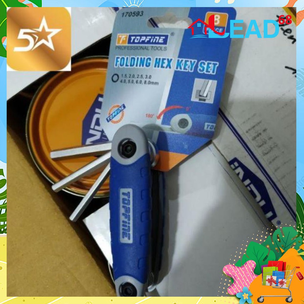Bộ lục giác gấp 8 đầu ( Shop 5 sao )