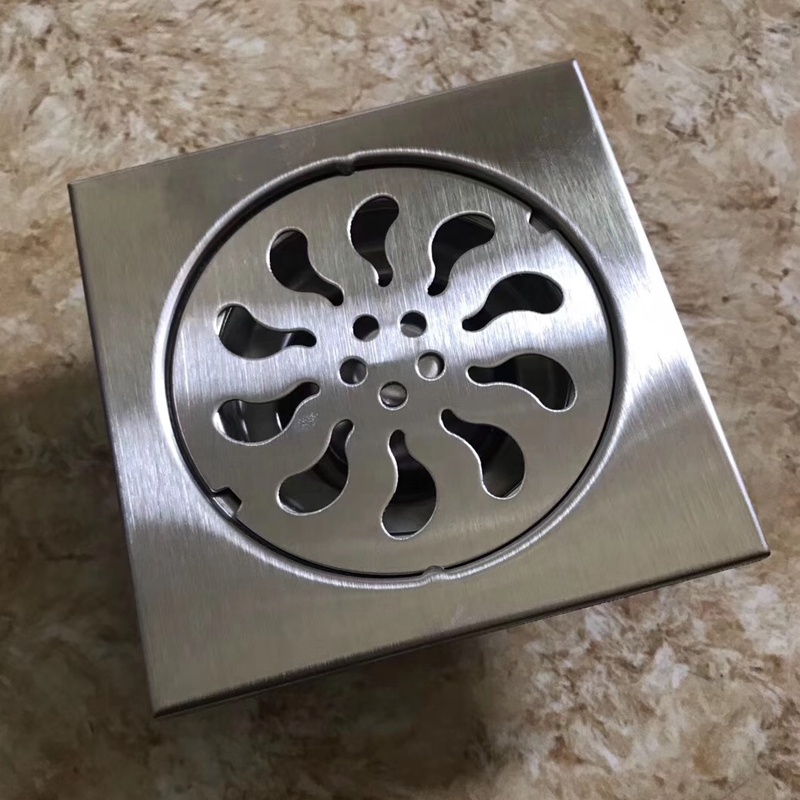 Hố ga thoát nước chất liệu inox dùng cho phòng tắm, nhà vệ sinh đa dạng kích thước
