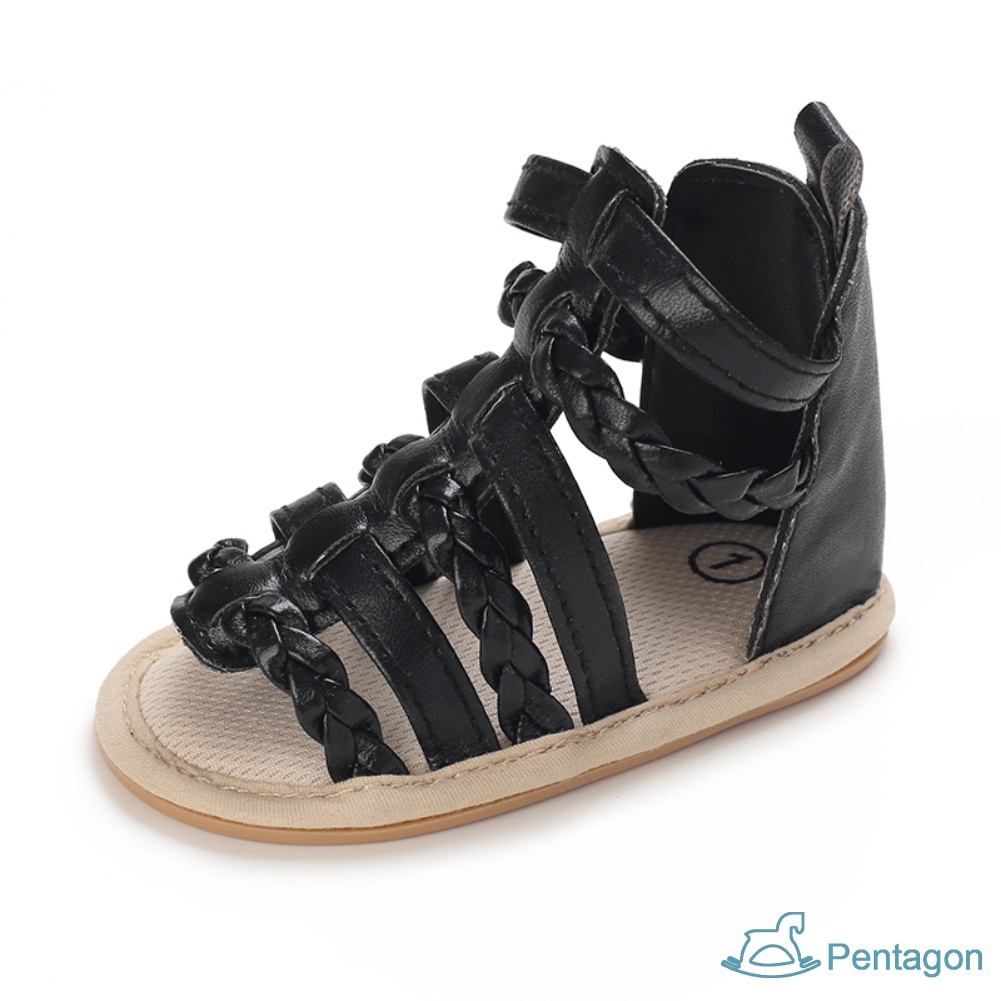 Xăng đan Bằng Da PU Chống Trượt Thời Trang Mùa Hè Dành Cho Bé Gái Tập Đi