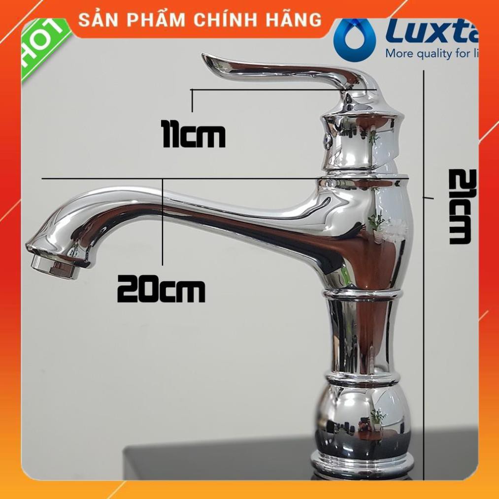 Vòi LAVABO nóng lạnh LUXTA L1218 tặng 2 dây cấp CHÍNH HÃNG BẢO HÀNH 05 NĂM