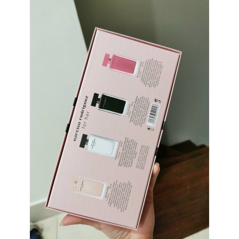 SET BỘ NƯỚC HOA NARCISO Mini 4 CHAI - 30ml/chai | Thế Giới Skin Care