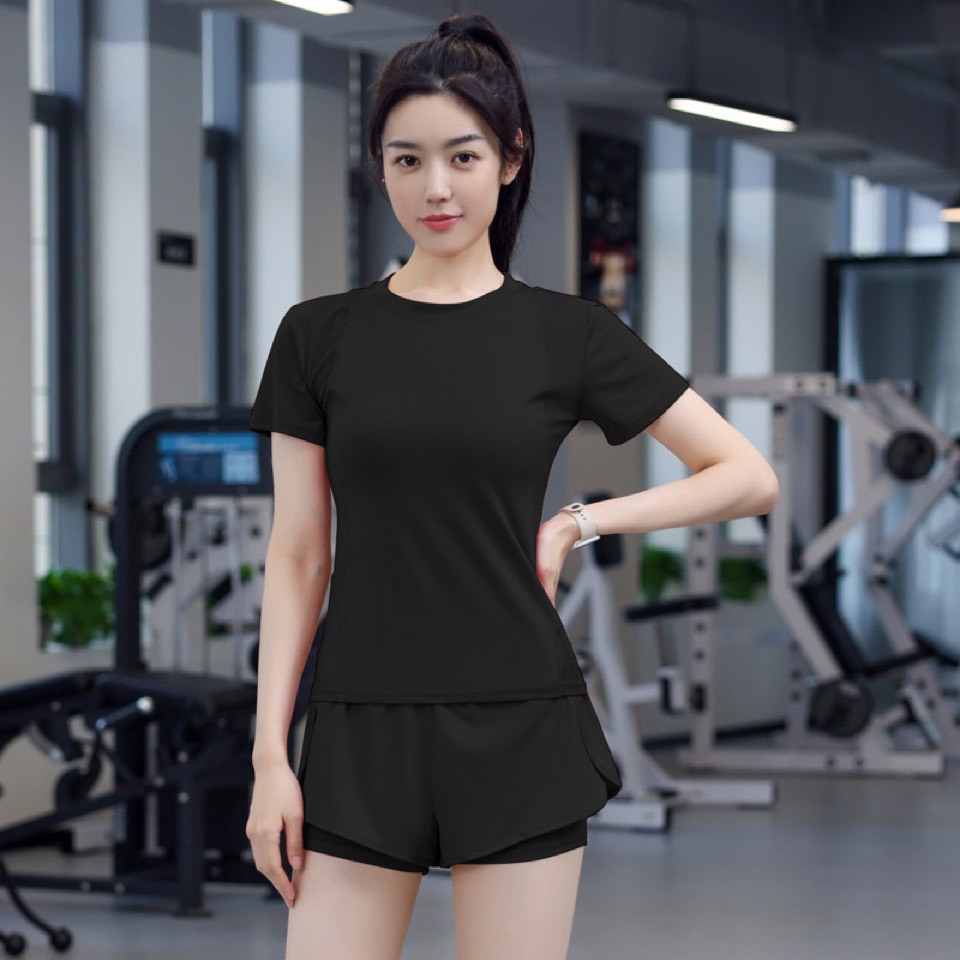 Bộ Quần Áo Tập Gym, Yoga, Aerobic Co Giãn, Thoáng Mát - Hàng Quảng Châu Cao Cấp Loại 1