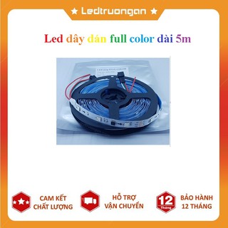 Led dây dán full color không keo dùng trong nhà loại tốt, 5m
