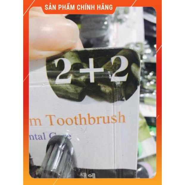 [ HÀNG SIÊU TỐT]  SÉT 4 BÀN CHẢI THAN HOẠT TÍNH HÀN QUỐC