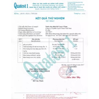 Nước rửa chén hữu cơ Layer Clean 800ml