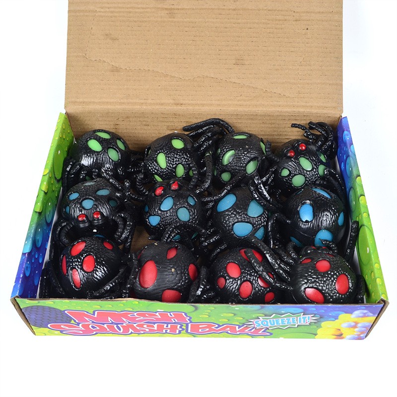 [ Rẻ Vô Địch ] Đồ Chơi Squish Nhện Bóp Xả Stress Độc Lạ Chất Liệu Silicon Mềm.