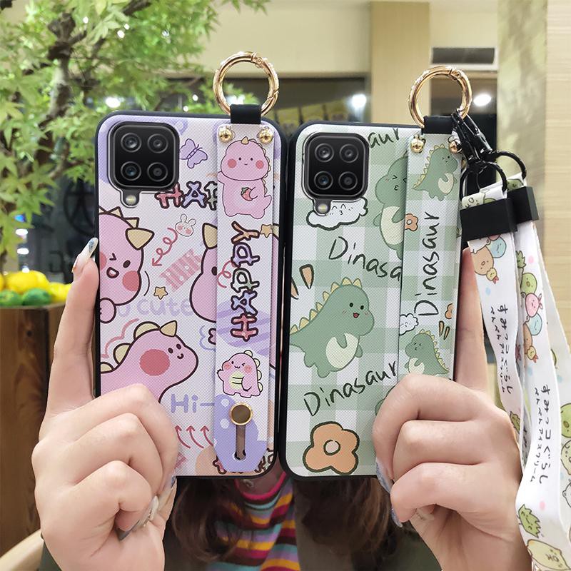 Ốp điện thoại tpu chống sốc có dây đeo tay thời trang cho Samsung Galaxy A12 5G/SM-A125M/A125F