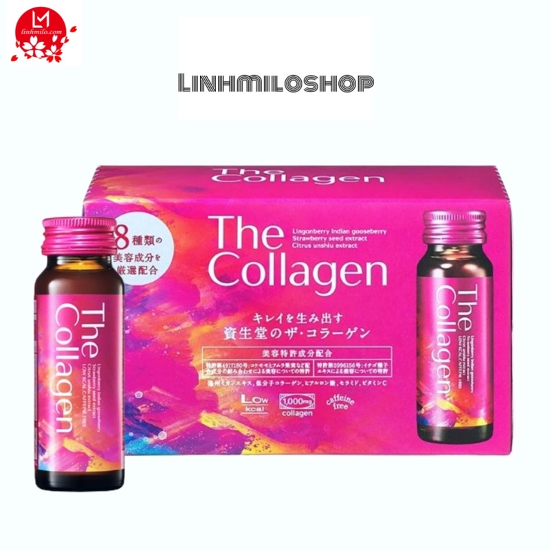[Mã COSDAY -50K đơn 150K] [Mẫu mới] Nước uống The collagen shiseido hộp 10 lọ 50ml