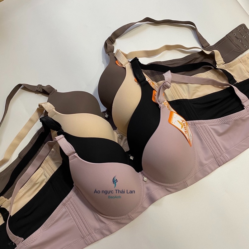 Áo lót áo ngực bigsize có gọngmút mỏng Thái lan Anny 1392 cup c size 36 đến size 42 màu da/đen/hồng/ghi chống xệ