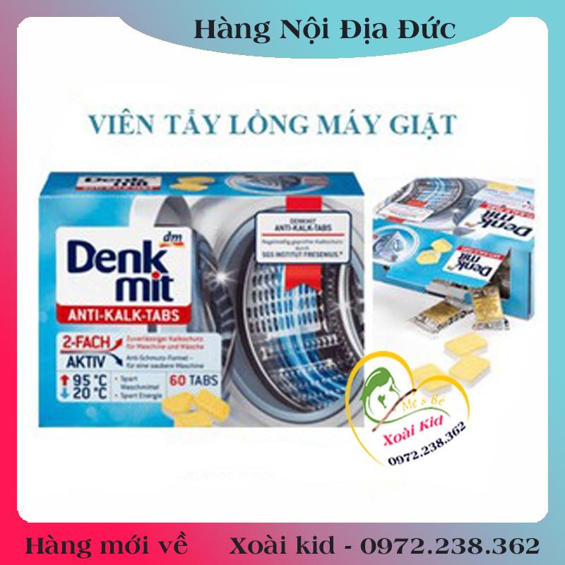 [auth] BÁN LẺ 10 Viên tẩy lồng giặt Denkmit siêu sạch của Đức, vệ sinh lồng máy giặt [Hot]