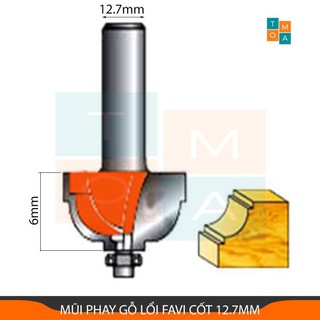 MŨI PHAY GỖ FAVI MŨI LỒI - MŨI SOI GỖ CAO CẤP CỐT 12.7MM
