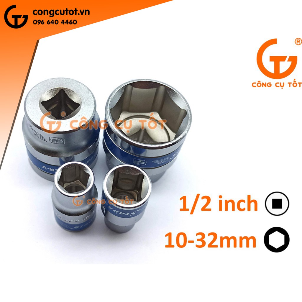 Bộ tuýp 25 chi tiết 1/2&quot; hệ mét Standard