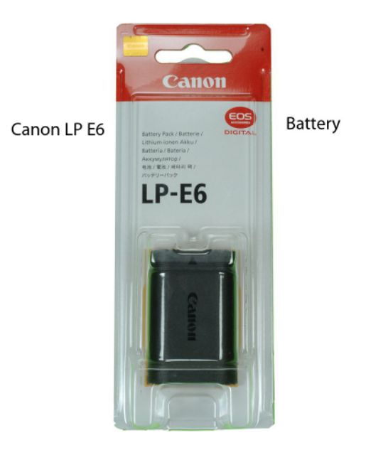 Pin máy ảnh Canon LP-E6 (LP E6 ) dùng cho EOS 5D Mark II, EOS 7D và EOS 60D, EOS 6D , 70D , 80D