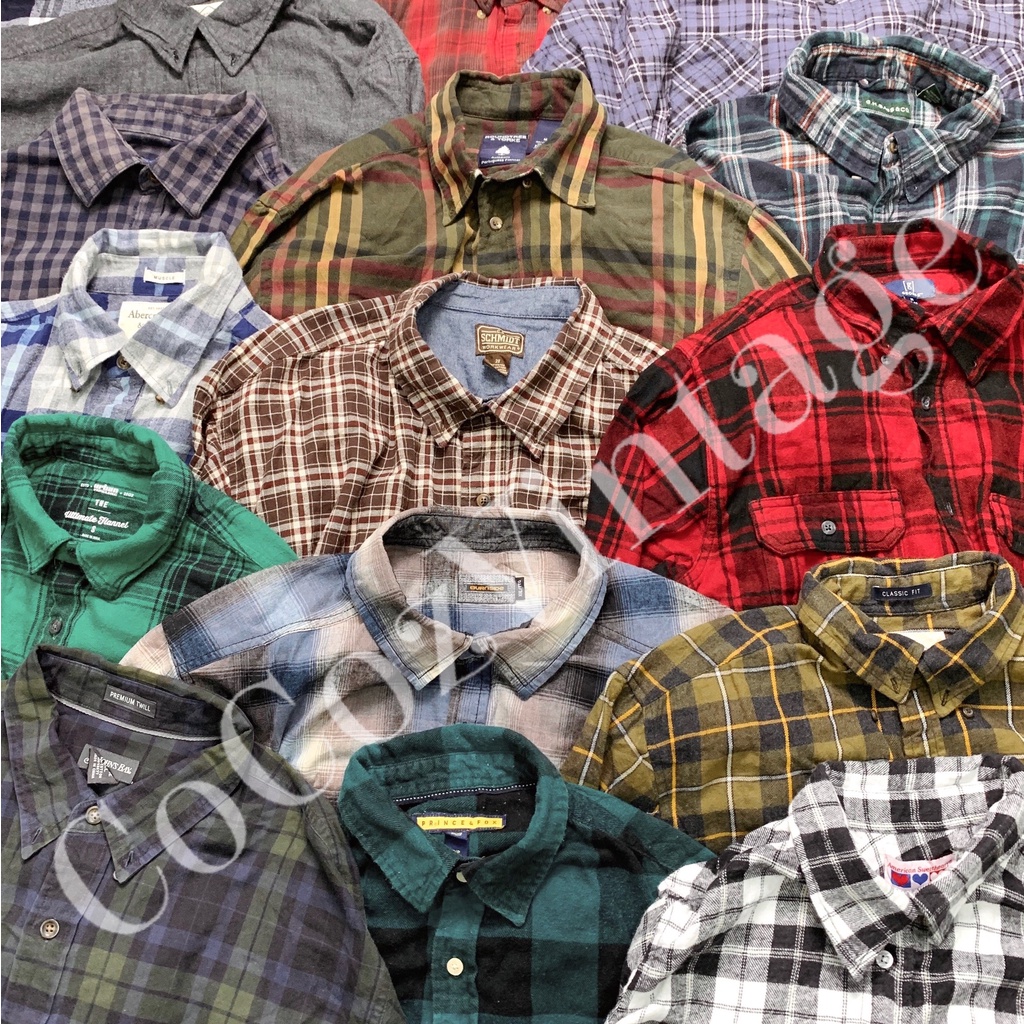 [MÓN QUÀ BẤT NGỜ]  ÁO SƠ MI CARO, SƠ MI 2HAND, áo flannel caro,áo flannel giá rẻ,áo 2hand