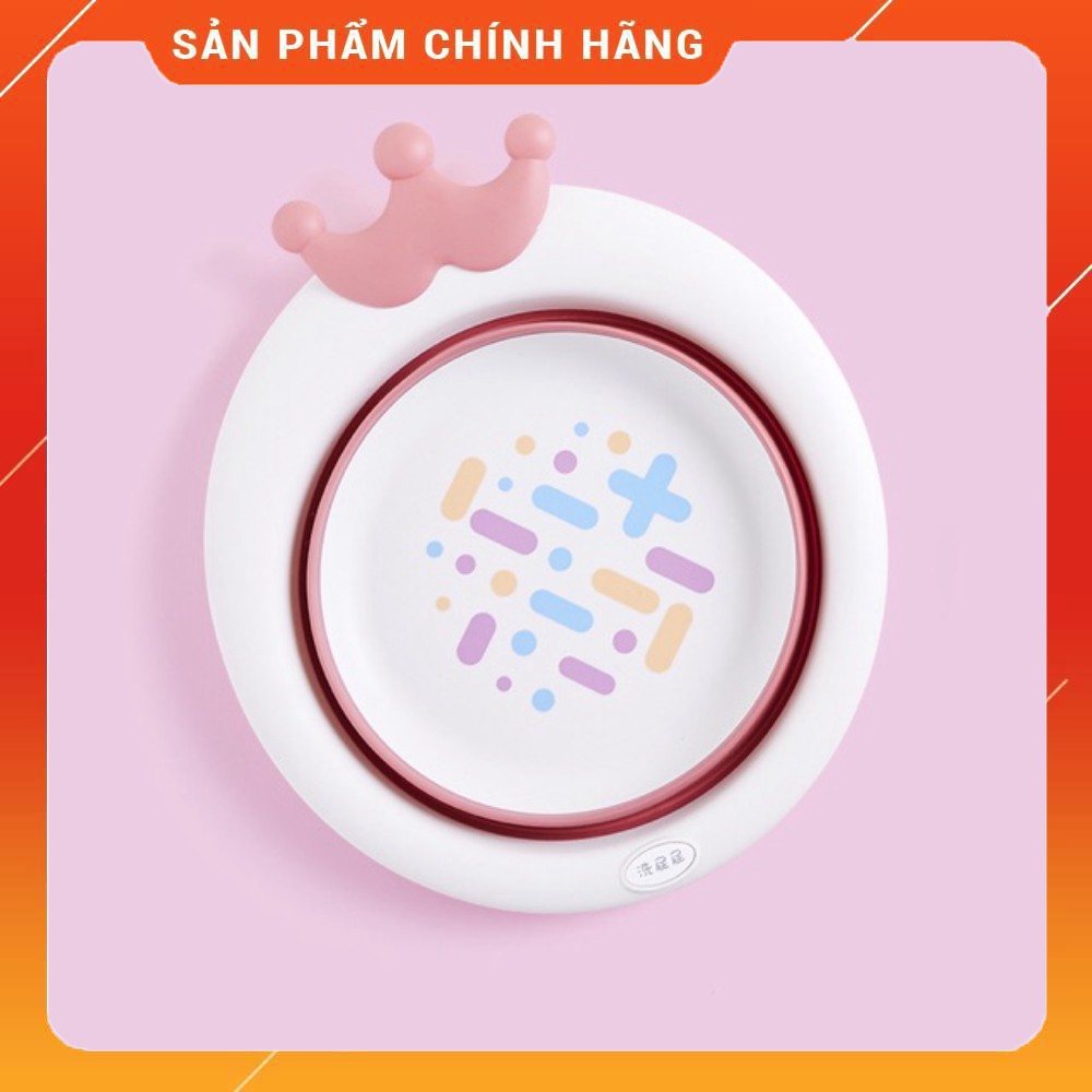 Chậu rửa mặt gấp gọn vương miện