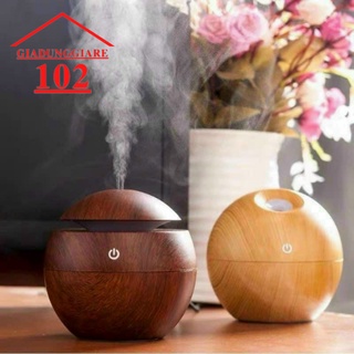Đèn xông tinh dầu vân gỗ tạo ẩm-đèn xông tinh dầu phun sương