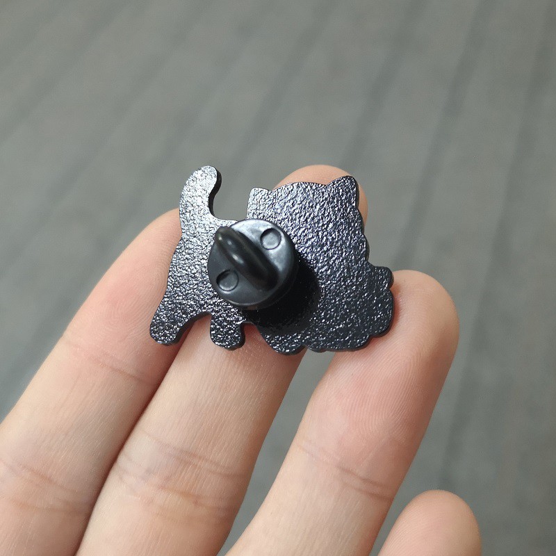Ghim cài áo QIHE JEWELRY họa tiết mèo đáng yêu