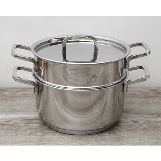 Bộ nồi xửng hấp inox 304 cao cấp Fivestar Plush ST20-3D304 nắp inox 20cm , 3 đáy dùng được mọi bếp