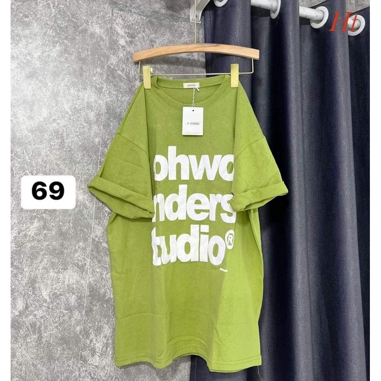 Áo phông ba dòng chữ to HT11