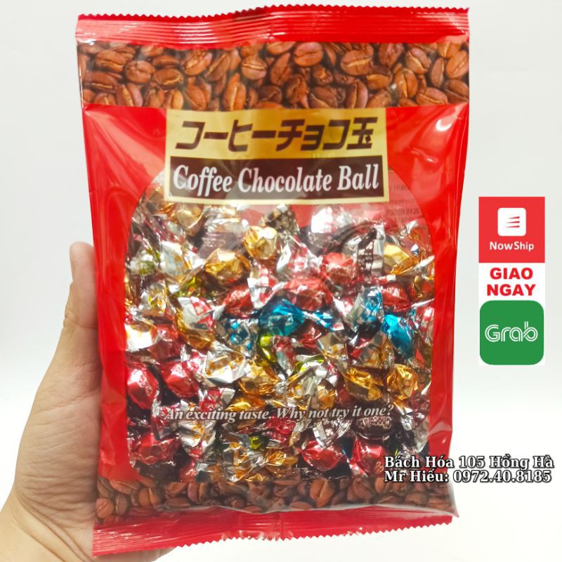 [Mã 153FMCGSALE1 giảm 10% tối đa 40K đơn 250K] [T9/2022] Kẹo Takaoka Coffee Chocolate Ball 145g