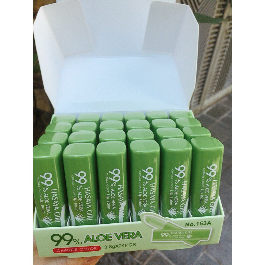 Son dưỡng môi lô hội Hasaya Girl Aloe Vera 99% của Thái