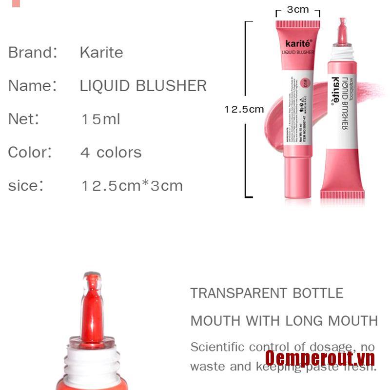 Oemperout❤Blush Liquid Natural Long-lasting Waterproof Rouge No-fading Face Contour