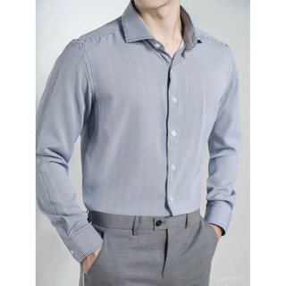 Áo sơ mi kẻ sọc nam công sở ceffylo chất cotton mềm mịn