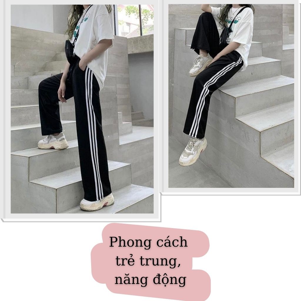 Quần Jogger 3 Sọc UNIZ Q293 (Màu Đen), Unisex, Dáng Suông, Cạp Cao, Chất Liệu Umi, Mềm Nhẹ, Co Giãn