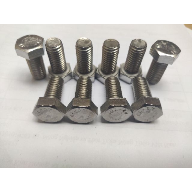 Bulong inox 304 M8 - Bulong bắt cờ lê -Bulong lục giác ngoài inox 304