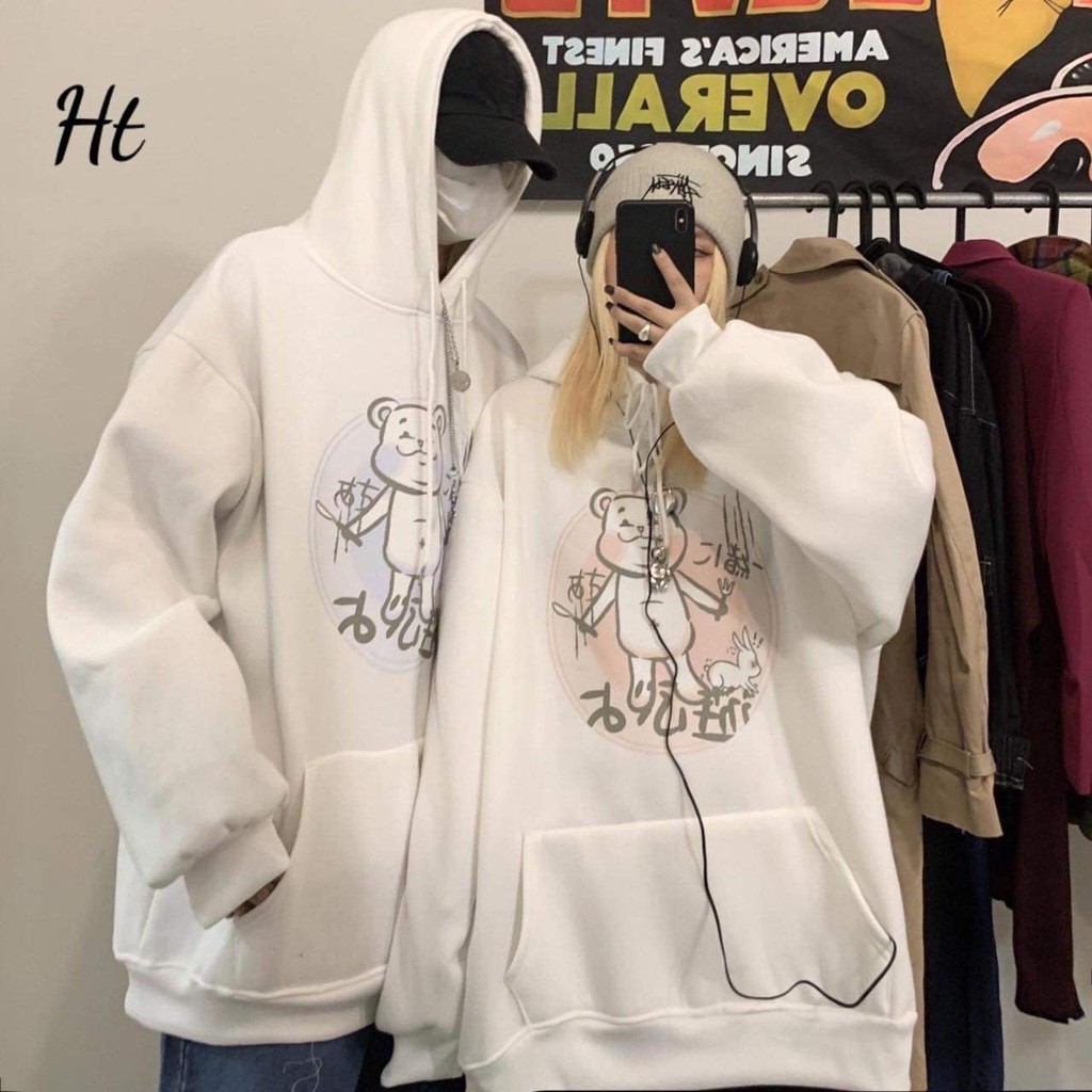 Áo hoodie 3d gấu đầu bếp HTH1120