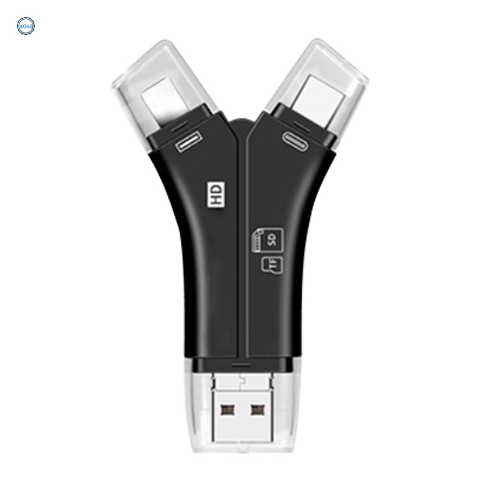 Đầu Đọc Thẻ Nhớ SD Đa Năng 4 Trong 1 Cho IPhone IPad Android
