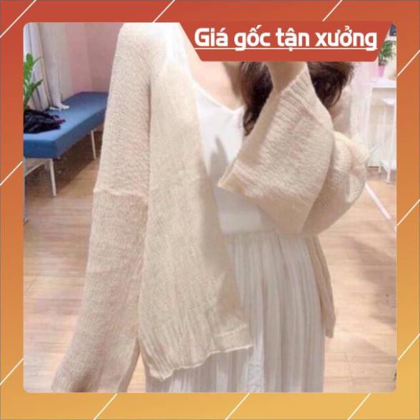 [Hàng Siêu Cấp]  Áo Cardigan Nữ Len Mỏng  Mặc Siêu Xinh , Áo Cardigan Len Cực Hot