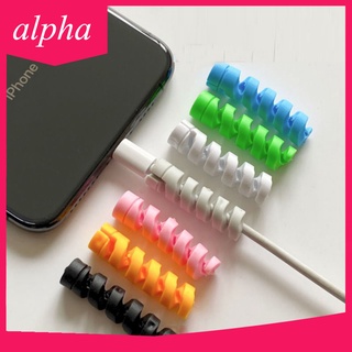 Vỏ silicon bảo vệ dây cáp sạc điện thoại chống đứt thích hợp cho Iphone Android