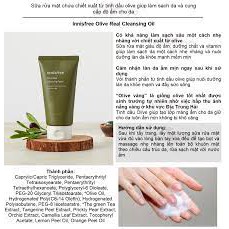 Sữa rửa mặt Innisfree Olive Real Cleansing Foam cho da khô