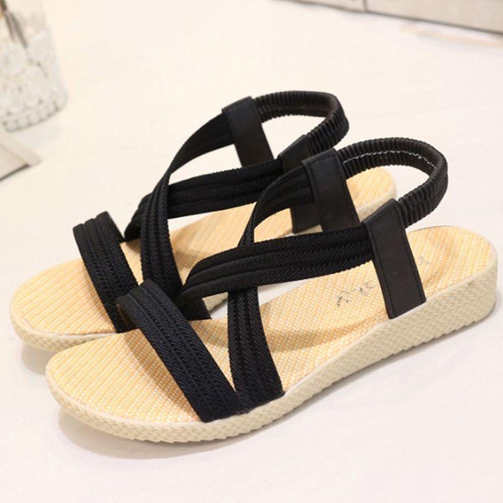 Xăng đan Đế Bằng Co Giãn Thời Trang Dành Cho Nữ