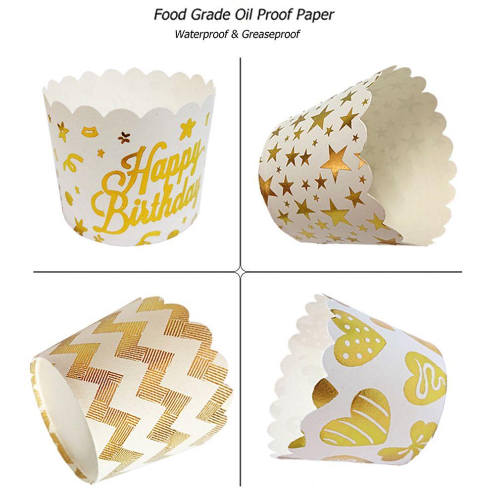 Bộ 50 Cốc Giấy Tráng Men|Đế Lót Bánh Cupcake Nhiều Màu