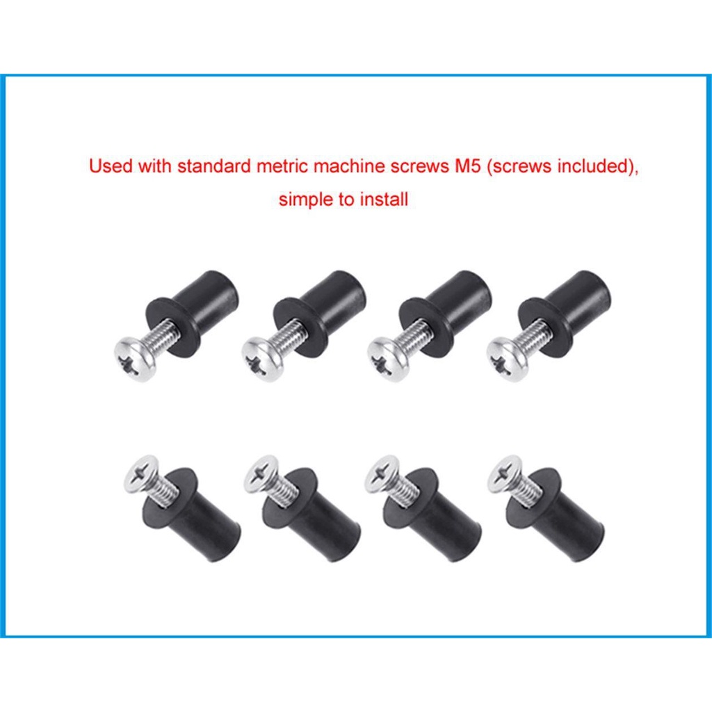 Set 12 Đinh Tán Bằng Thép Không Gỉ Gắn Kính Chắn Gió Cho Thuyền Kayak