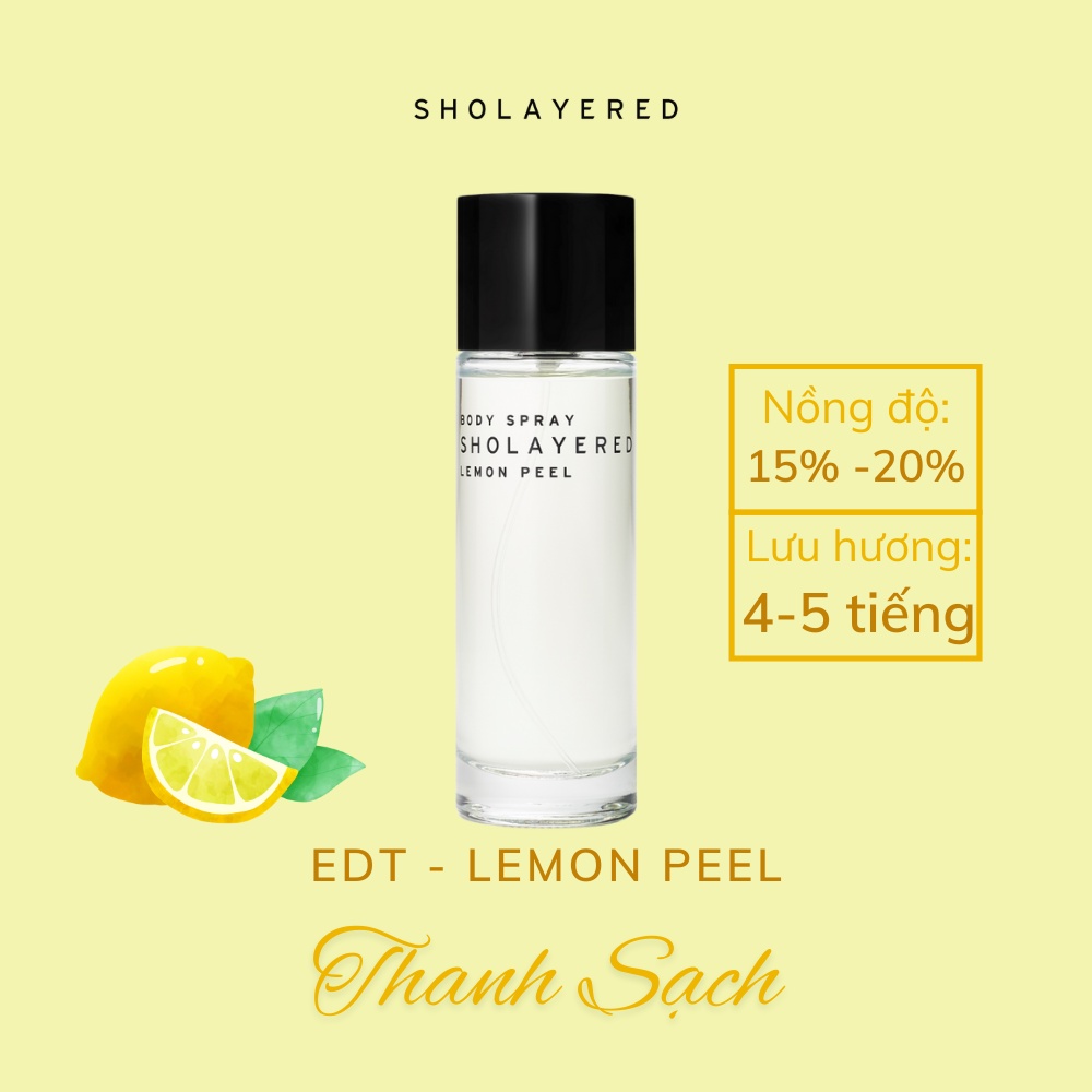 Nước hoa nam nữ unisex EDT Sholayered Chính hãng Nhật Bản 100ml [Lemon Peel]