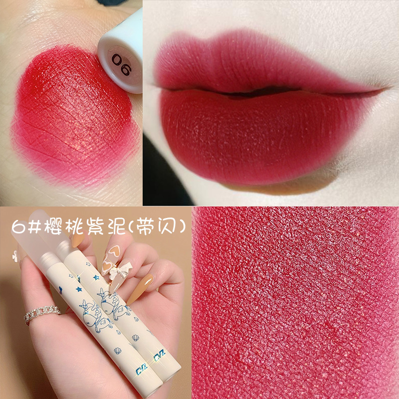 (hàng Mới Về) Son Lì Mềm Mịn Lâu Trôi Không Phai Màu Hình Que Kem Xinh Xắn | BigBuy360 - bigbuy360.vn