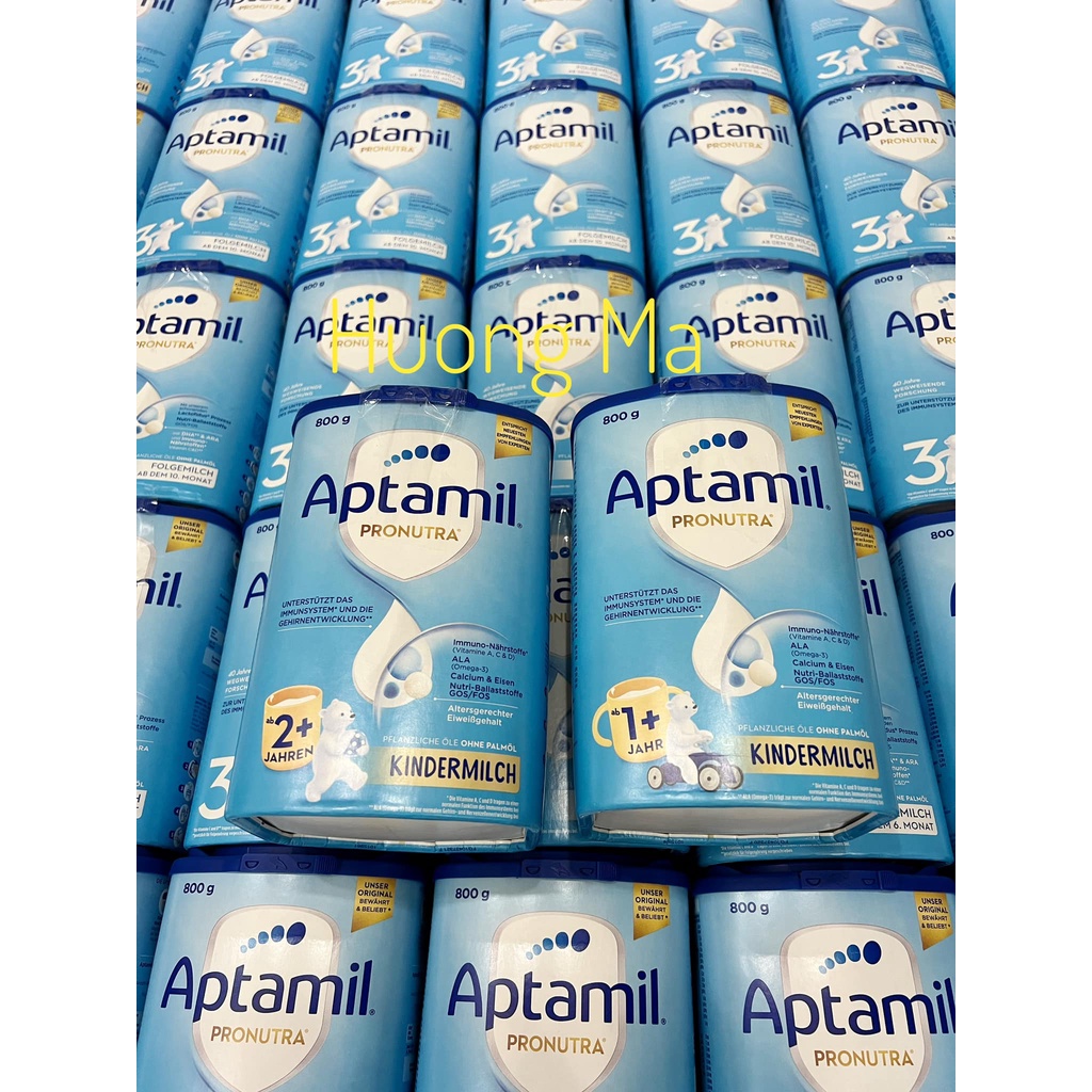 Sữa Aptamil Đức Xanh Cao đủ số 1-2-3-1+-2+ 800g nội địa Đức