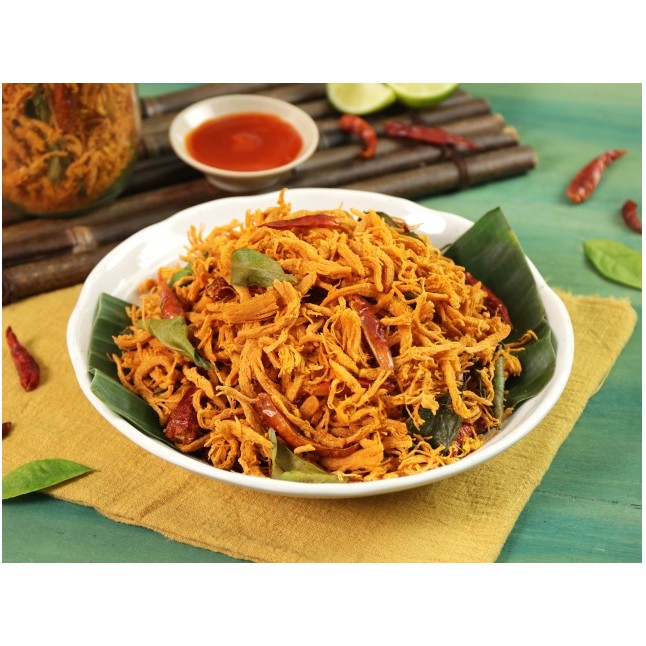 Khô gà lá chanh ,250gr,thơm ngon giàu chất dinh dưỡng, Đảm bảo vệ sinh an toàn thực phẩm,gia vị tự nhiên, không phẩm màu