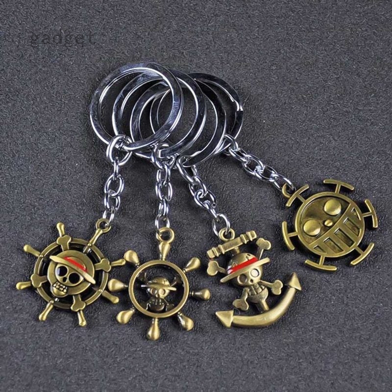 Móc khoá phối họa tiết hoạt hình One Piece xinh xắn