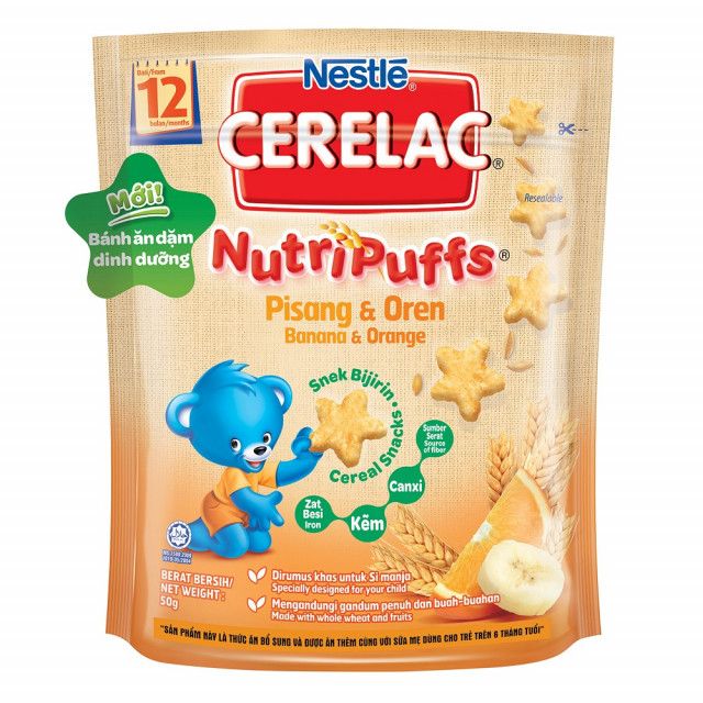 Bánh ăn dặm _ CErElac - đủ vị  _ chuối - dậu